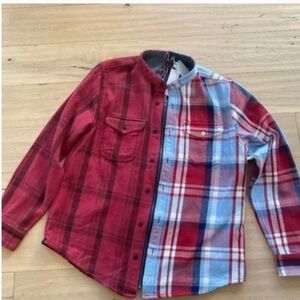 Outerknown Plaid Blanket Coat